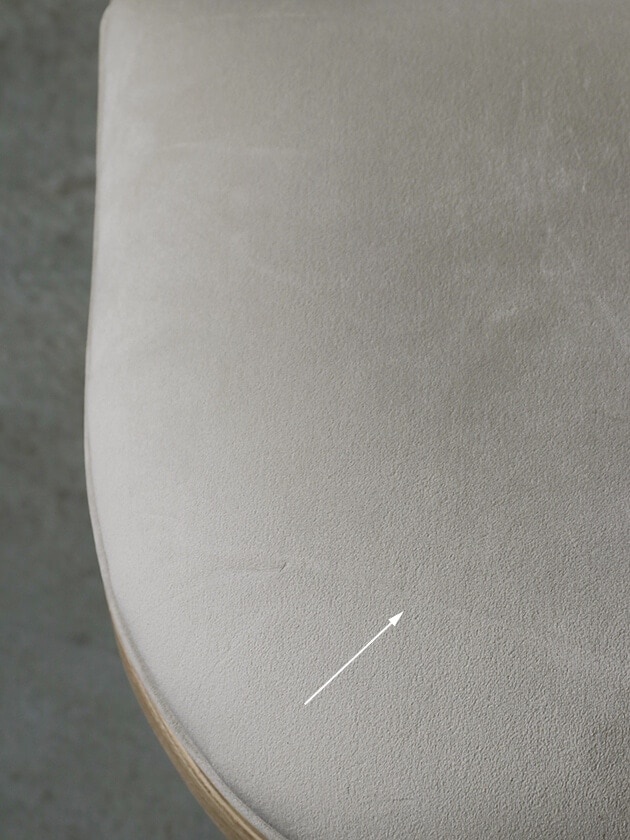 MirageスツールCrownライトグレージュ　サラグレース MirageスツールCrownナチュラル&ライトグレージュ- サラグレース-