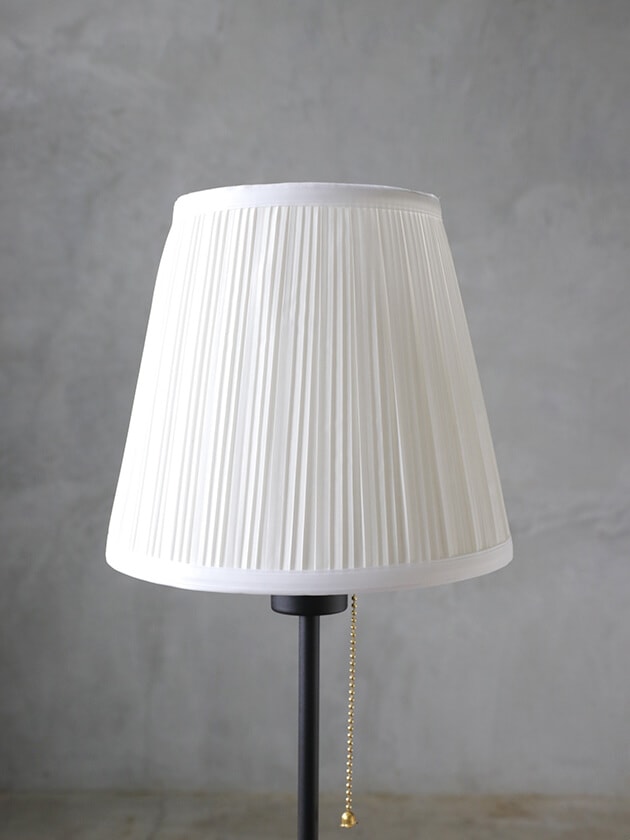 Nordic LED テーブルランプBLACKプルスイッチファブリックシェード