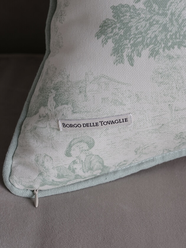 Borgo delle tovaglieクッションカバー Filo トワルドジュイ 45x45cm