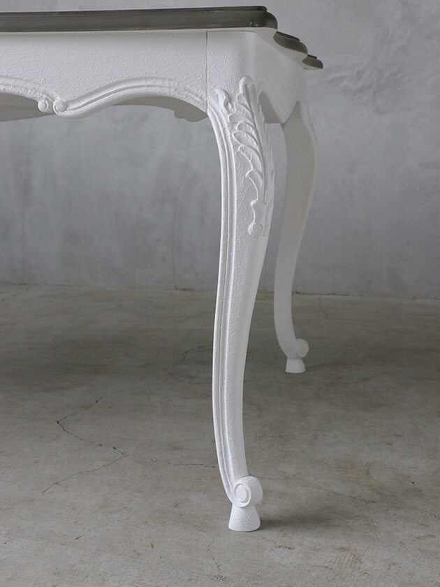 BLANC D'IVOIRE�����˥󥰥ơ��֥�JOANNA180cm����ƥ������ۥ磻��TOP�֥饦�󥰥졼facon chene