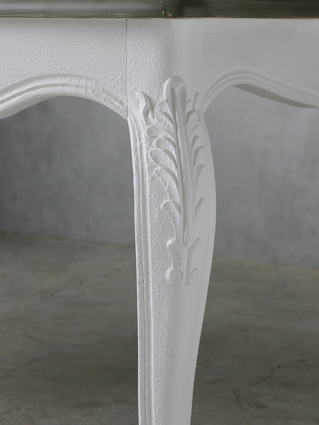 BLANC D'IVOIRE�����˥󥰥ơ��֥�JOANNA180cm����ƥ������ۥ磻��TOP�֥饦�󥰥졼facon chene