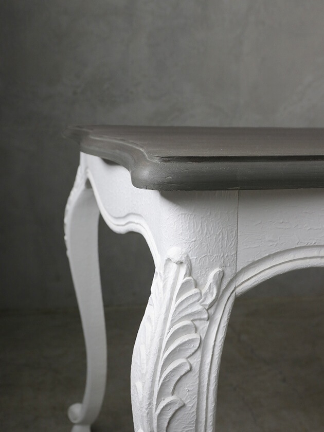 BLANC D'IVOIRE�����˥󥰥ơ��֥�JOANNA180cm����ƥ������ۥ磻��TOP�֥饦�󥰥졼facon chene