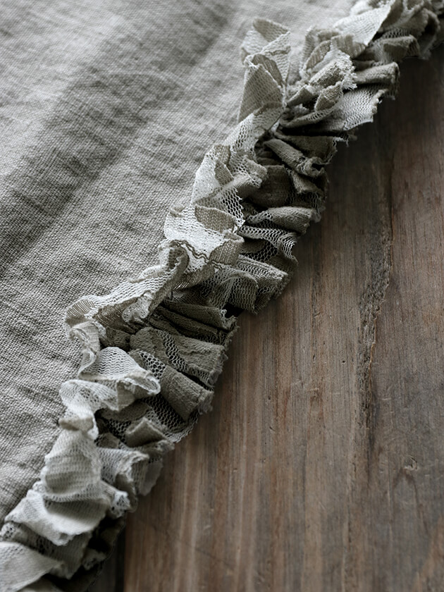 Chez moiプレースマットChicスチールグレー サラグレース