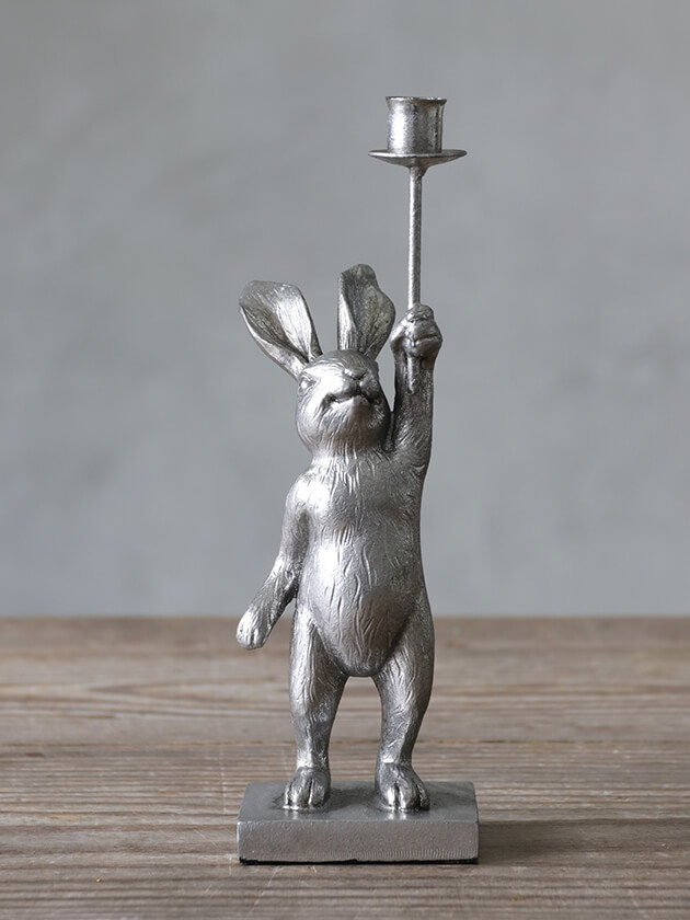 Lene BjerreキャンドルホルダーSeminaシルバー18cm