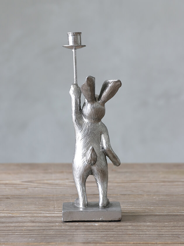 Lene BjerreキャンドルホルダーSeminaシルバー18cm