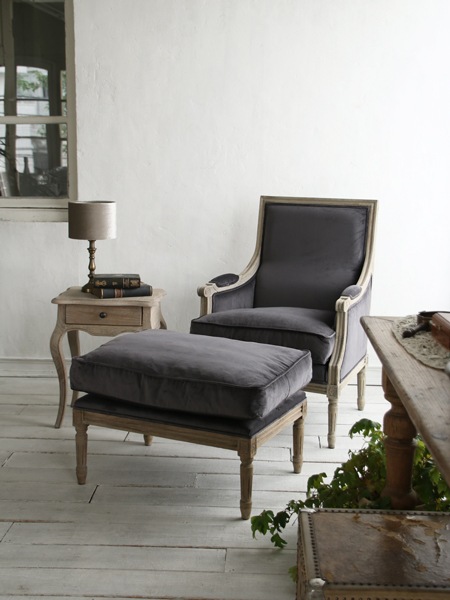 サラグレースのオットマン MirageスツールCrownライトグレージュ サラ