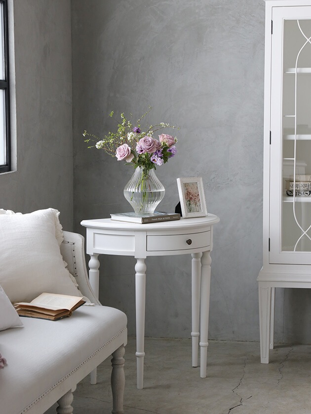 Sophieハーフサークルコンソール ホワイト