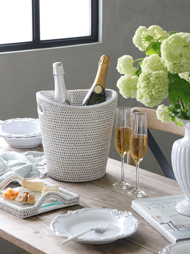 BAOLGI ラタンシャンパン クーラーホワイト