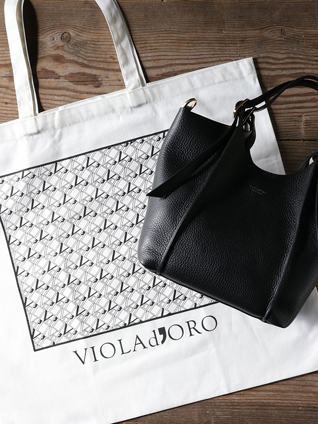 VIOLAd'OROバッグTREROブラックxグレー(V-1540)