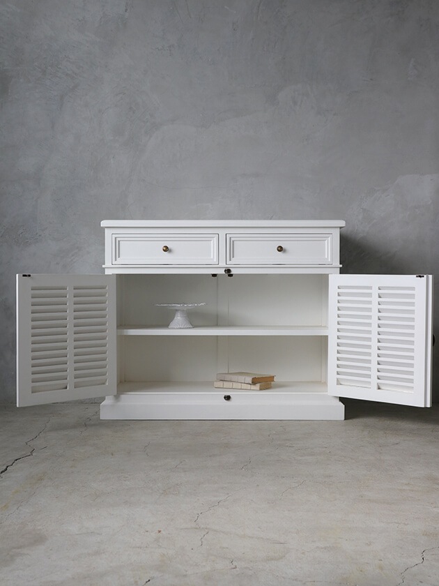 ❤️お値下げ☆ホワイトキャビネット 4段引き出し付☆サラグレース