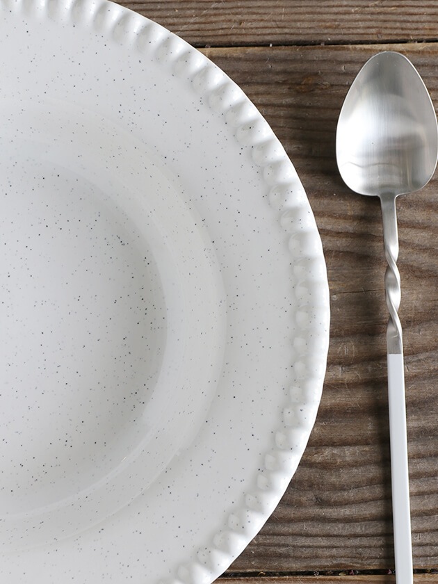 PotteryJo�����ס��ѥ����ץ졼��DARIA�ۥ磻��26cm Stoneware