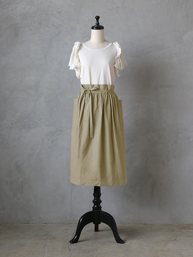 SUNNY LOCATIONエプロンスカートDRコットン