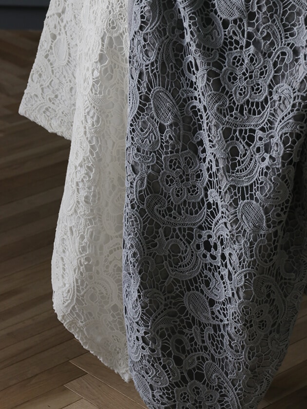 Chez moi シェモア テーブルクロスVeneziaライトグレー テーブル掛け