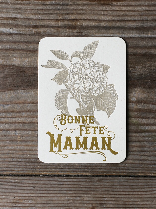 LetterPress������Happy Mothery's Day Hortensia