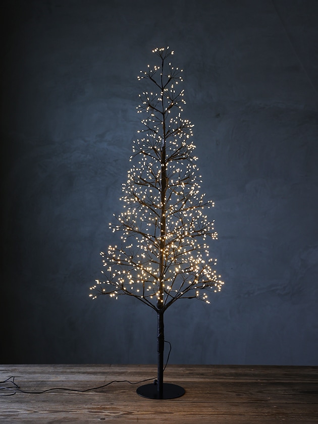 新品未使用KEA クリスマスライト Noel KiaraクリスマスツリーブラックH120cm LED1000灯
