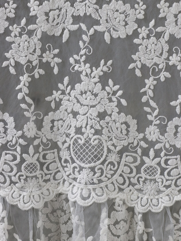 Chez moiテーブルランナーProvenzaオフホワイト サラグレース