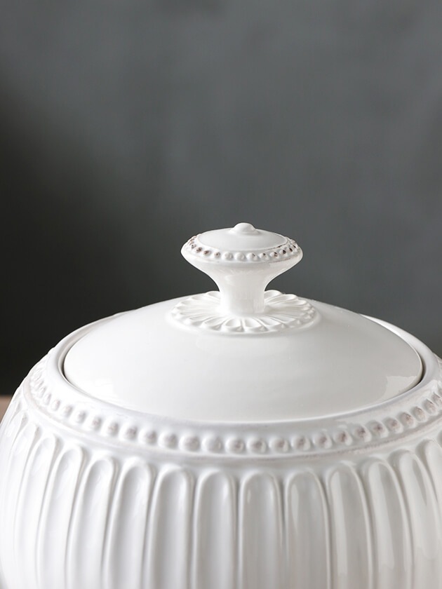 ELIOS PERLEティーポットホワイト｜フランスやヨーロッパの輸入雑貨・家具・インテリアの通販｜サラグレース