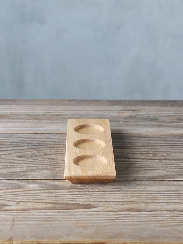 ウッドトレー3つ穴