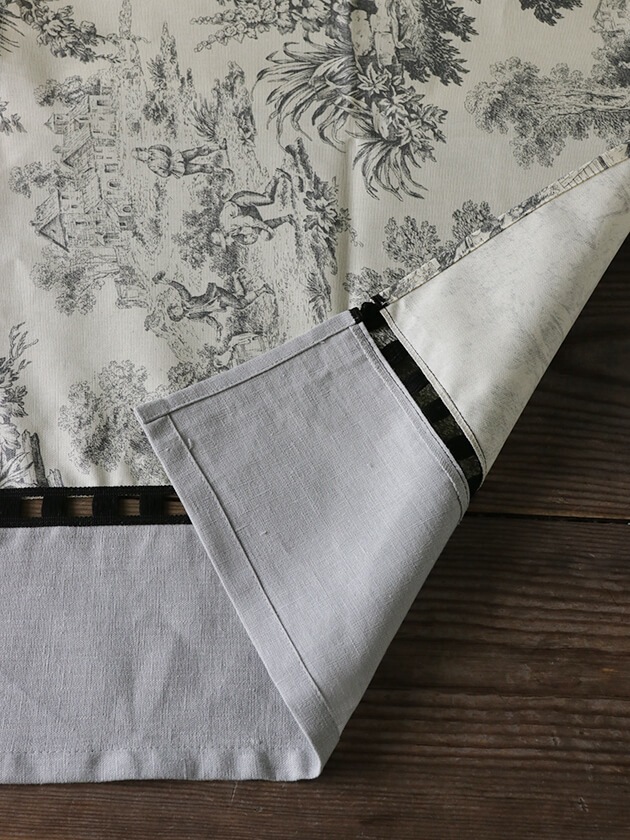 Borgo delle tovaglieランナーRIVIERAトワルドジュイ ブラック