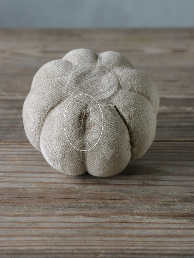 ファブリックパンプキン グレー11cm