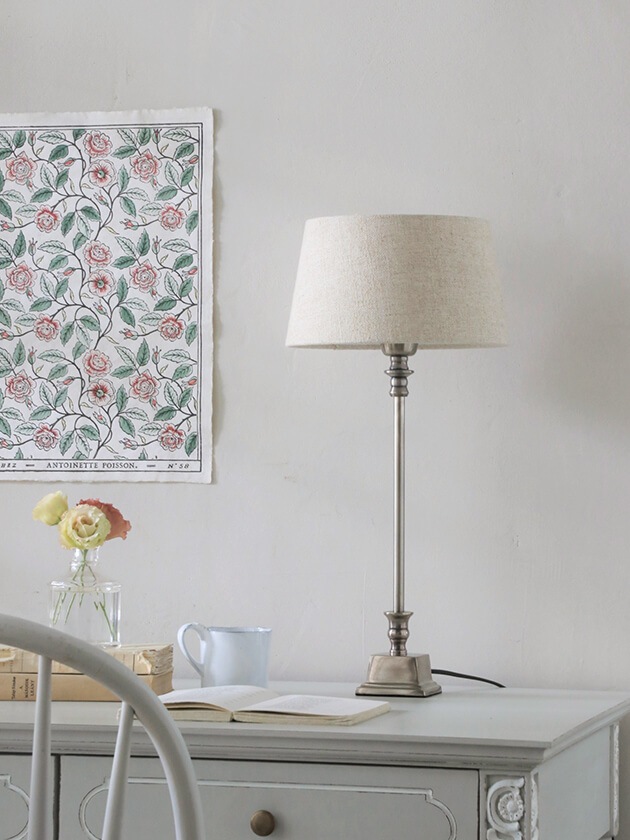 Light Livingスタンドランプrangpurアンティークシルバー シェード別売り フランスやヨーロッパの輸入雑貨 家具 インテリアの通販 サラ グレース