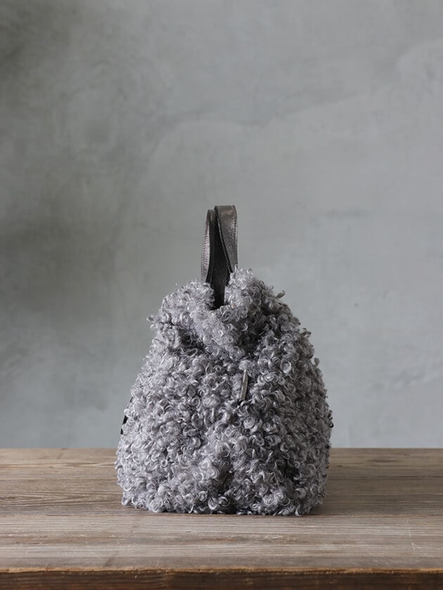 VIOLAd'OROバッグELMOグレーxシルバー(8938)