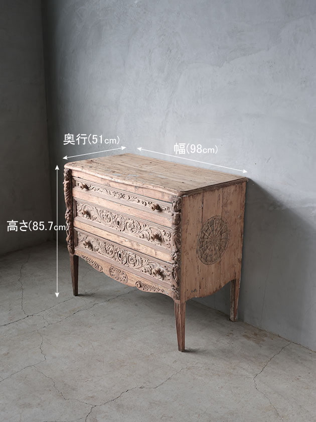 Gustavian Antique ウッドチェスト - サラグレース