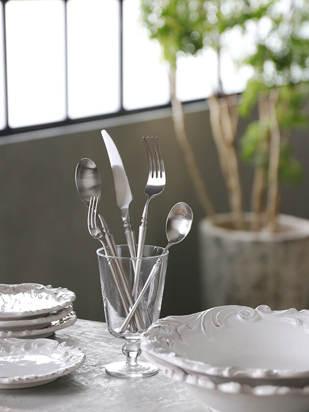 カトラリー(3本セット×4) Sarah Grace/サラグレース カトラリー Claire マット ブラック スプーン ナイフ フォーク