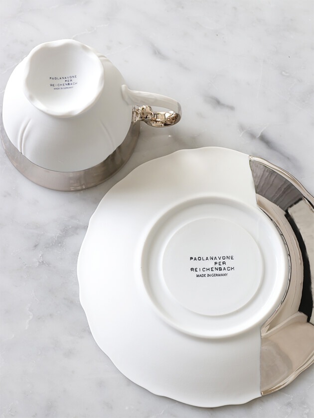 ライヒェンバッハ ハイカップ＆ソーサーシルバー REICHENBACH - サラ