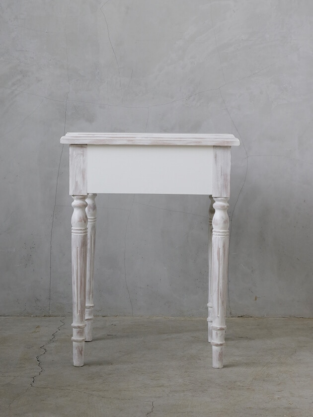 EnchanteベッドサイドテーブルBaronウォッシュドホワイト