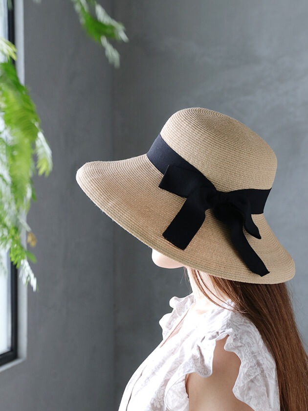 ラフィア ブレード ソフトハット セーラーワイド