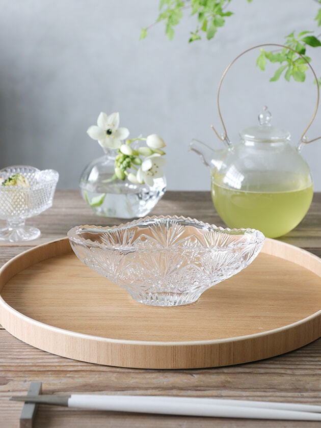 バカラ　ウェーブボウル Baccarat バカラ ウェーブ ボウル ウェーブボウル 花瓶 フラワー