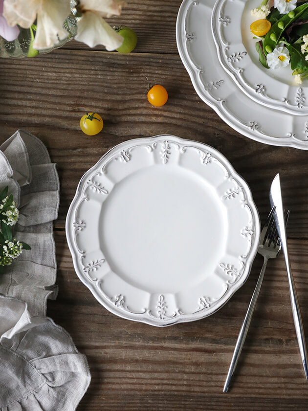 ELIOS BAROCCO������ץ졼��21cm �ۥ磻��