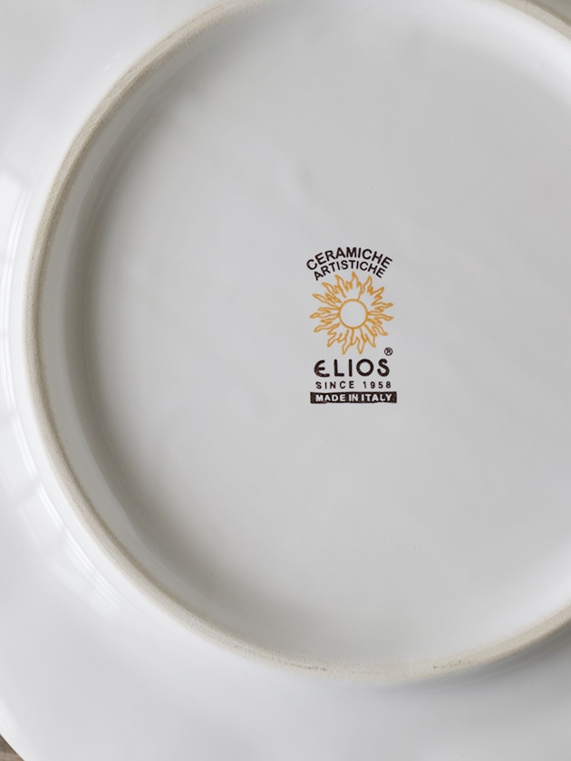 ブローエルドホワイト1枚　アンティーク　大皿　美品 ELIOS BAROCCOサラダプレート21cm ホワイト