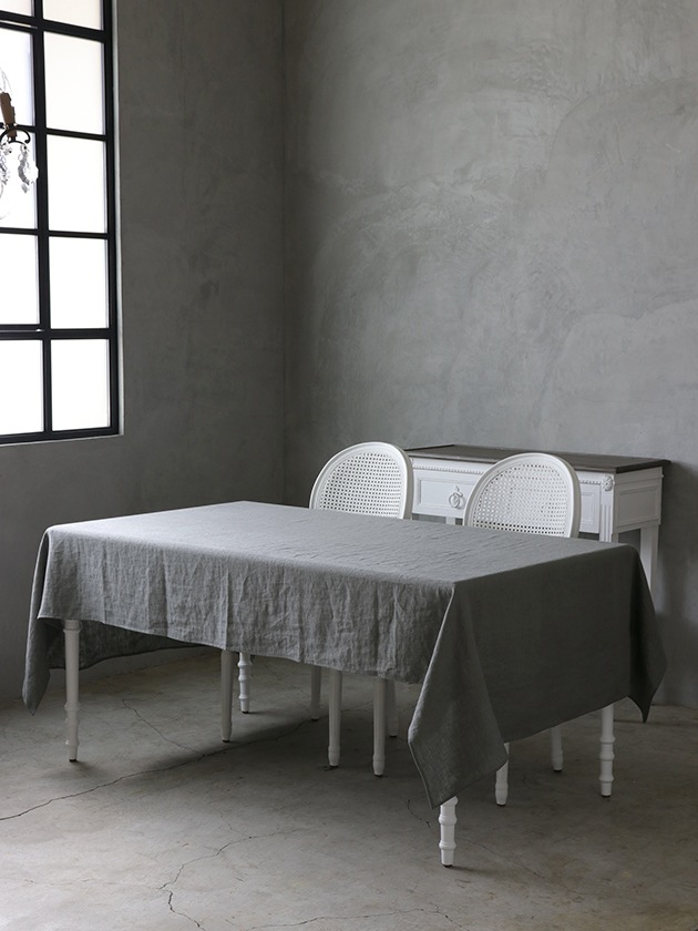 LinenMeテーブルクロスTERRAグレー