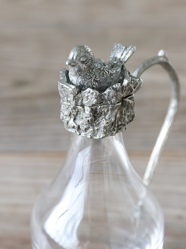 Pewterオイル＆ビネガーボトルBird