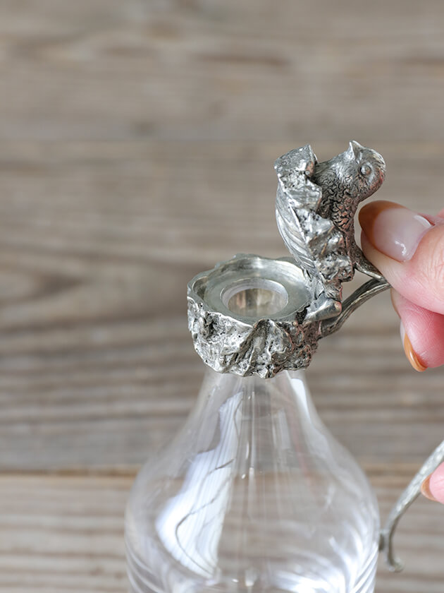 Pewterオイル＆ビネガーボトルBird