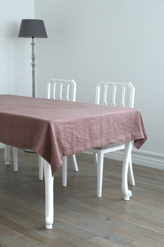 サラグレース　リネンテーブルクロス リネンテーブルクロスアッシュローズ