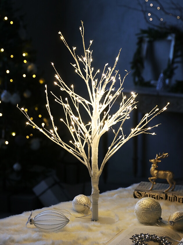 クリスマスツリー 60㎝ ライト付き ホワイトツリー 61-0D8tdiNL._AC_UF350,