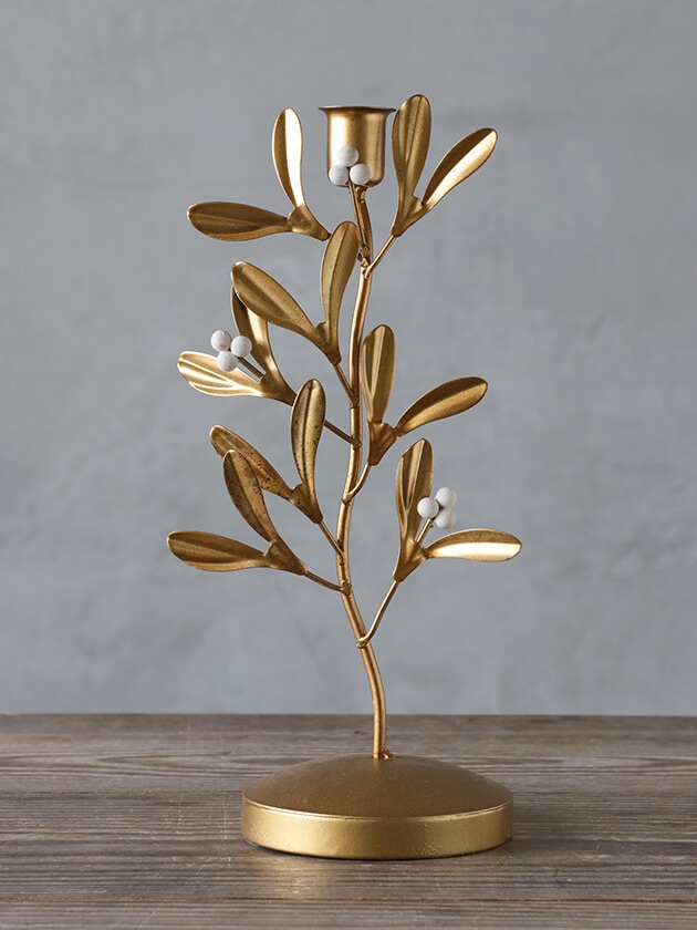 Lene BjerreキャンドルホルダーMissiaライトゴールド30cm 北欧雑貨