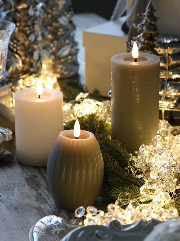 Kvel kvel LEDキャンドルライト × フィオラグリッド sghr 菅原工芸硝子