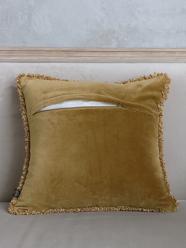 HaomyクッションカバーKOBE 45x45cmゴールド