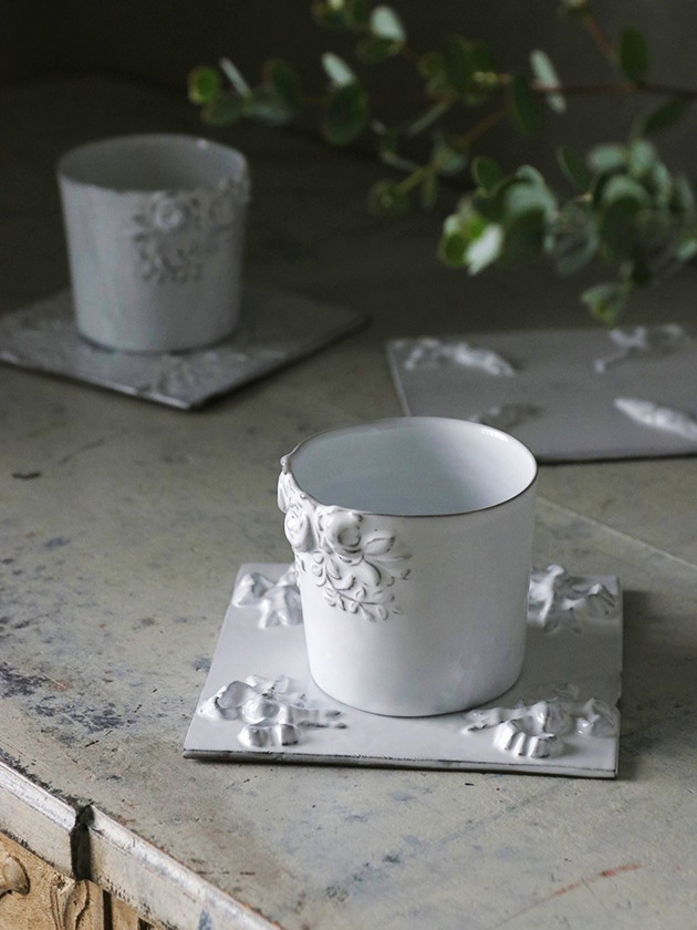 Martine Sarri – Beton Arme 激レア Carronホワイトタイル Marie-Antoinette 14cm