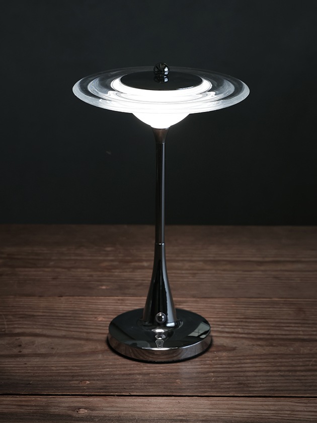【新品未使用】玉雲堂　泉水　フロアランプ　テーブルランプ　行灯　創作提灯 Nordic LED テーブルランプChrome (充電式)