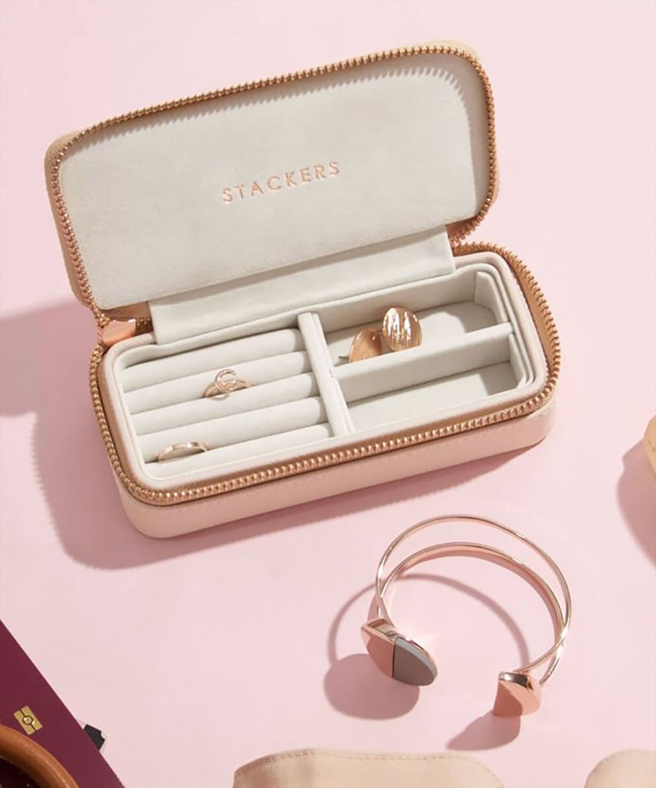 STACKERS〈スタッカーズ〉ジュエリーボックス TRAVEL M（ブラッシュ