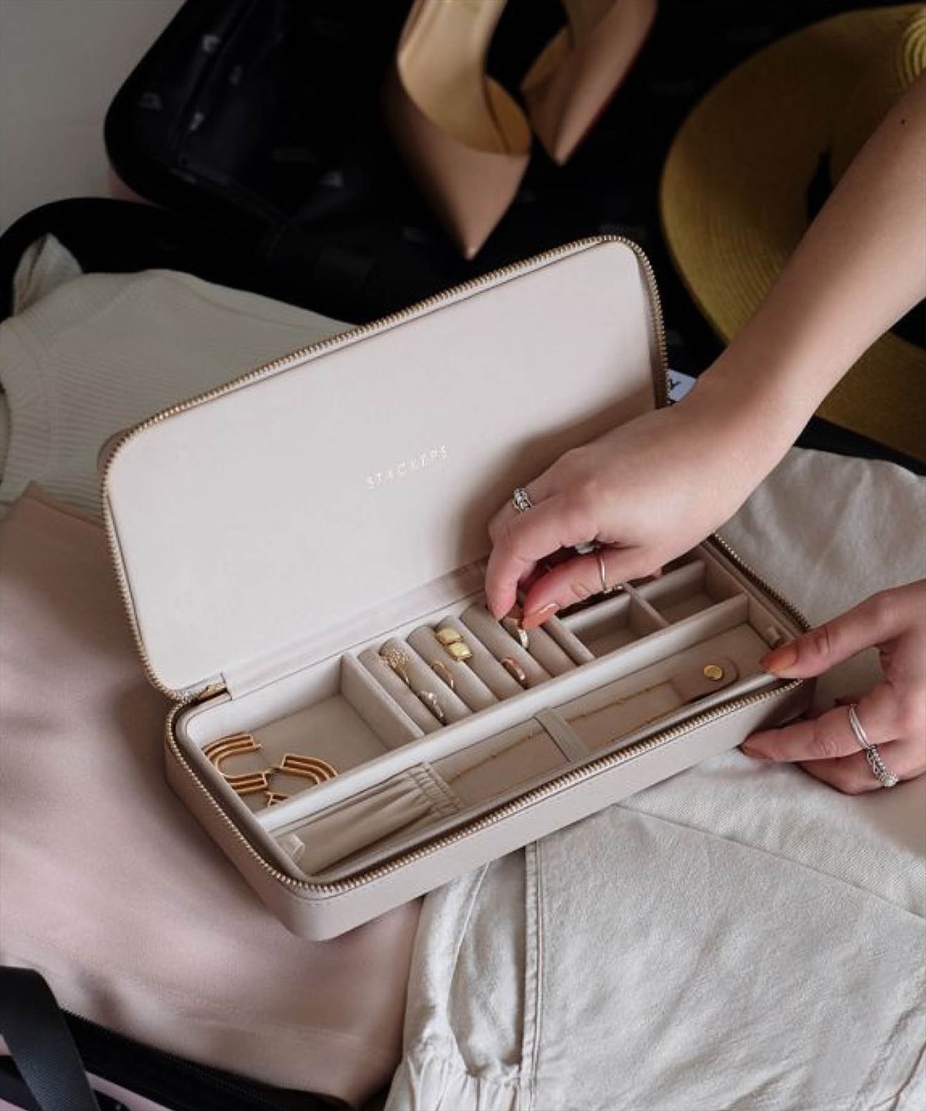 STACKERS〈スタッカーズ〉ジュエリーボックス TRAVEL SLEEK（ピンク