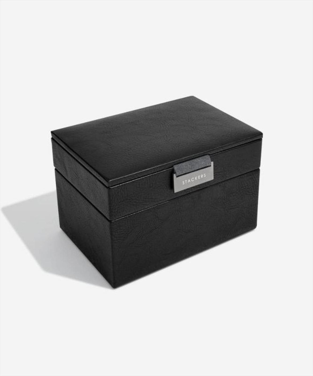 【美品】STACKERS アクセサリーケース 3段式　ブラック　黒 ブラック 旅行 英国 スタッカーズ ジュエリーケース アクセサリー