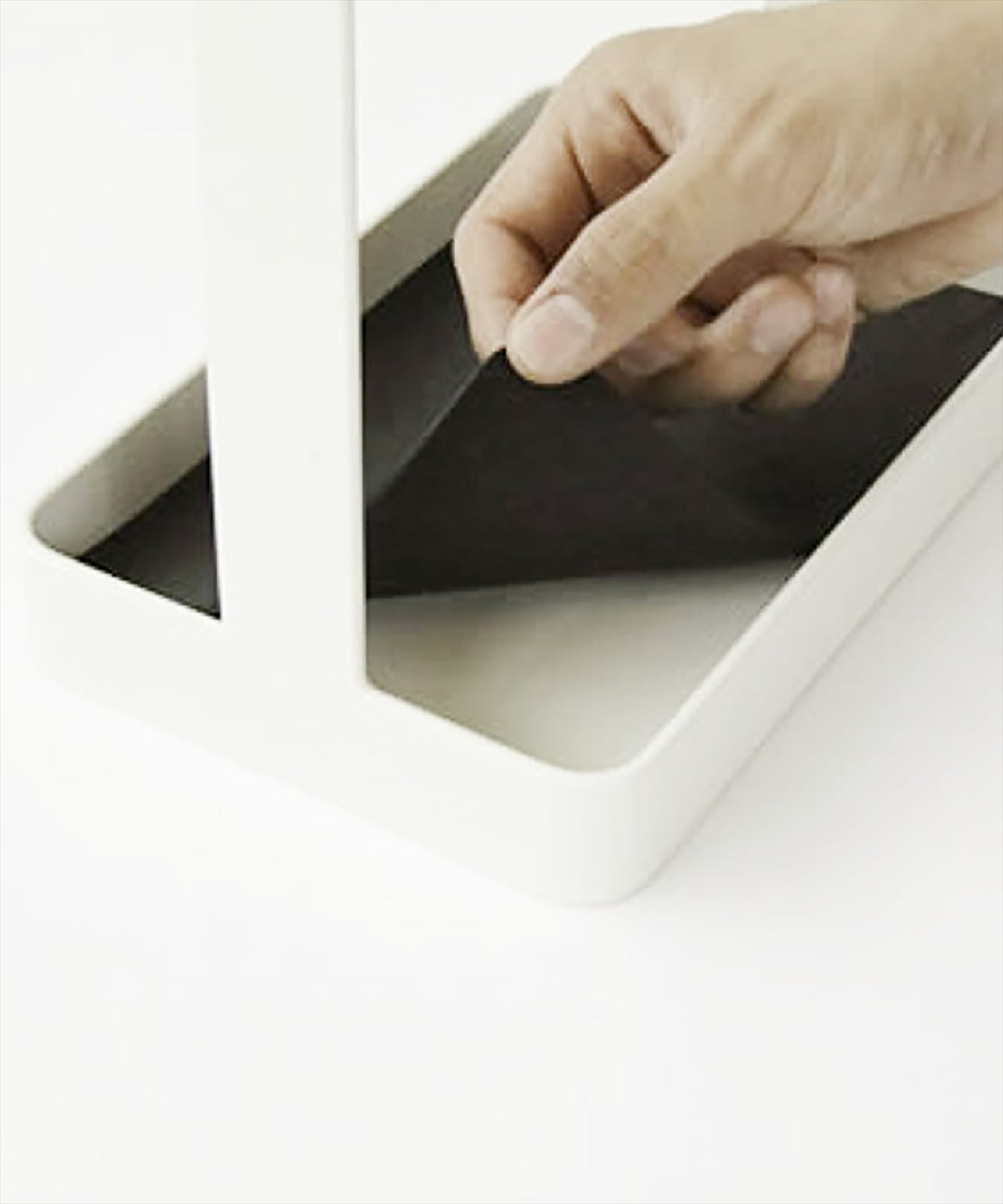 b2c アンブレラスタンド ウッドバー（ホワイト×ラバーウッド） #SALE