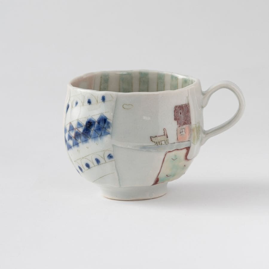 砥部焼はりあわせマグカップ