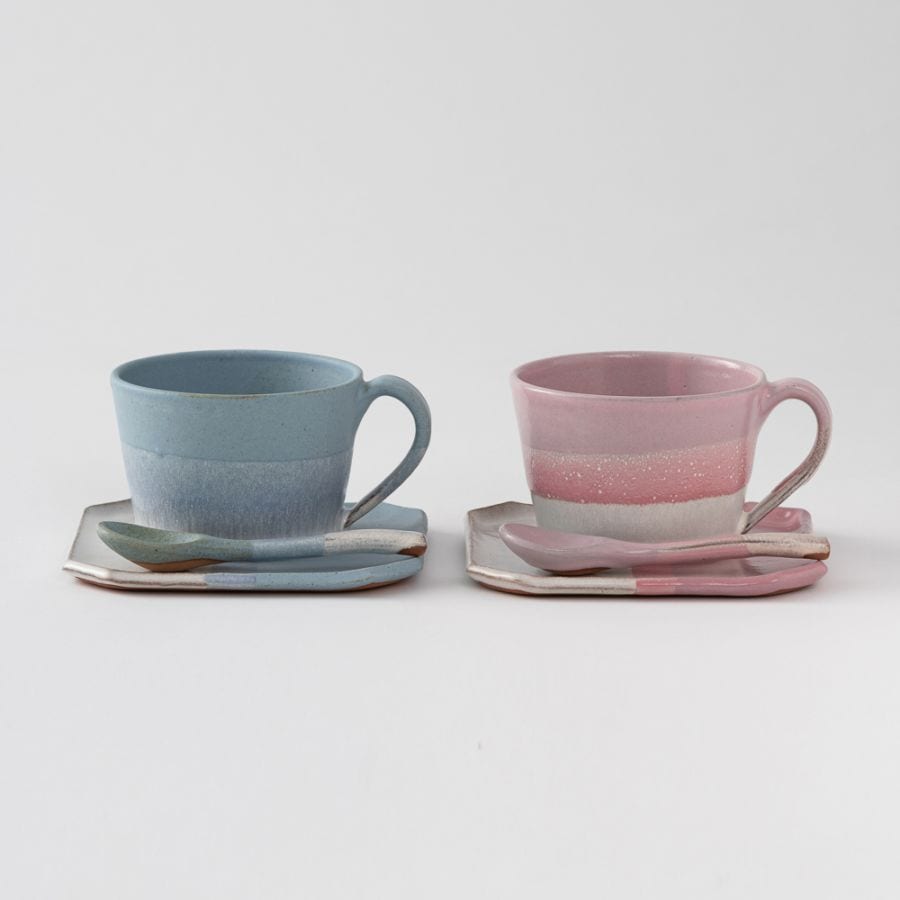 大谷焼カップ＆ソーサ―セット ペア